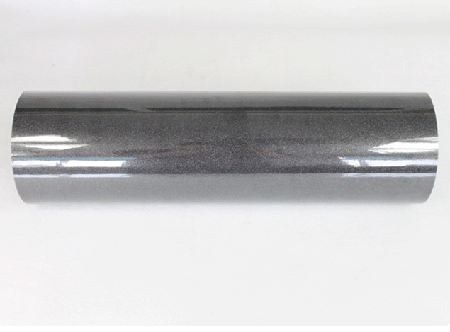 Vinyle de transfert de chaleur scintillant de 19,69 pouces de largeur noir CDG-11 1 mètre