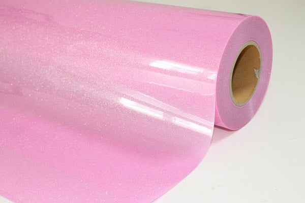 19.69inch Width Glitter Heat Transfer Vinyl Pink CDG-13 1Yard