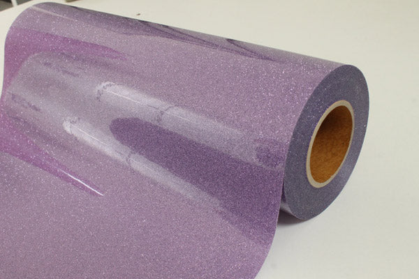 Vinyle de transfert de chaleur pailleté de 19,69 pouces de largeur violet CDG-18 1 mètre