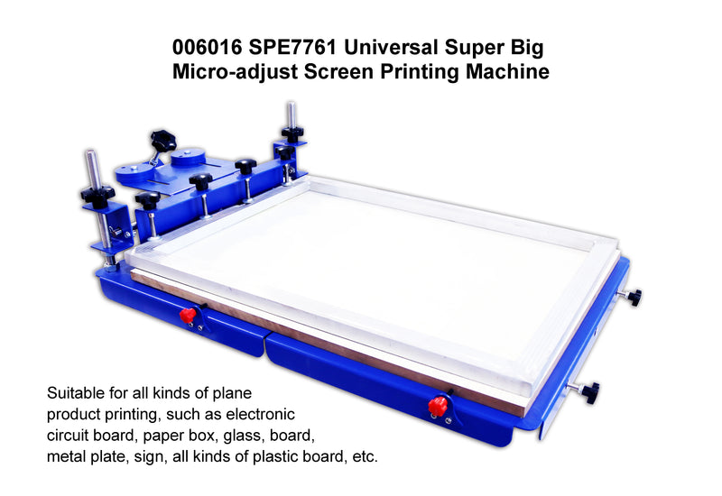 1 imprimante d'écran de machine d'impression d'écran de couleur DIY Micro réglable 20x24Inches 