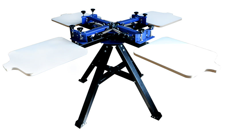 4 Color 4 Station Screen Printing Machine