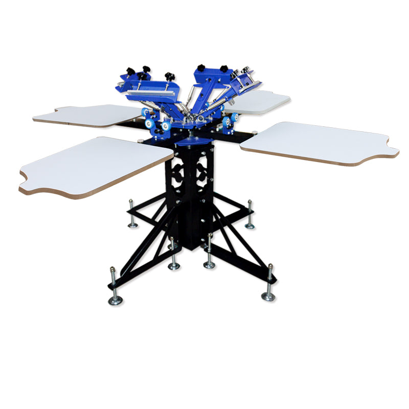 4 Color 4 Station Screen Printing Machine