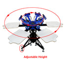 Écran de machine d'impression d'écran de station de la couleur 6 6 et presse rotative d'impression d'écran de plateau 