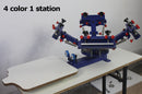 4 couleurs 1 Station sérigraphie presse Fine Tuning T-shirt Micro-enregistrement écran imprimante 