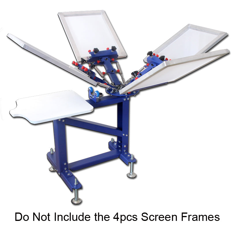 4 Color 1 Station Screen Printing Machine