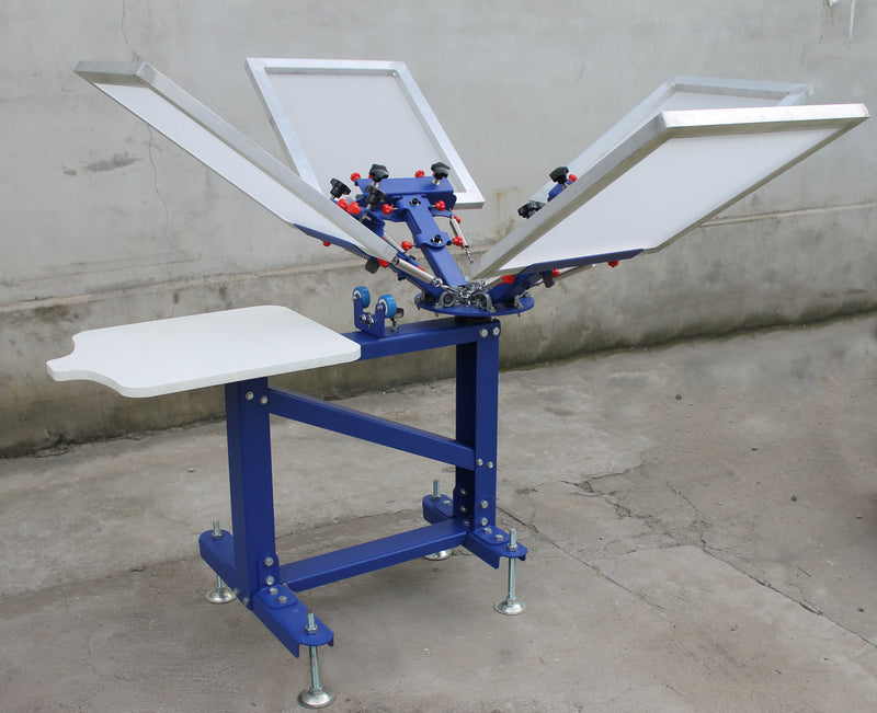 4 Color 1 Station Screen Printing Machine