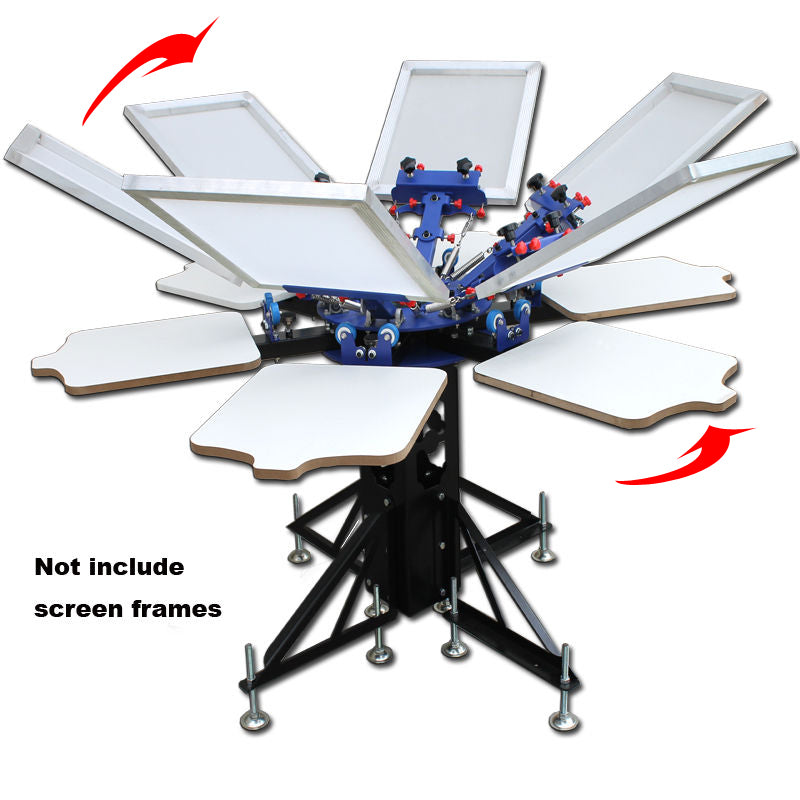 6 Color 6 Station Screen Printing Machine