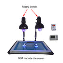 Machine d'impression d'écran de cylindre presse d'impression d'écran en soie cylindrique pour des tasses stylo tasse bouteille 6 pouces de diamètre 