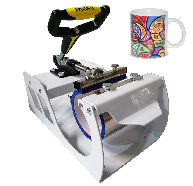 Machine de presse à chaud plate améliorée Machine de presse à chaud numérique professionnelle multifonctionnelle 110V (presse à chaud 5 In1) Blanc 