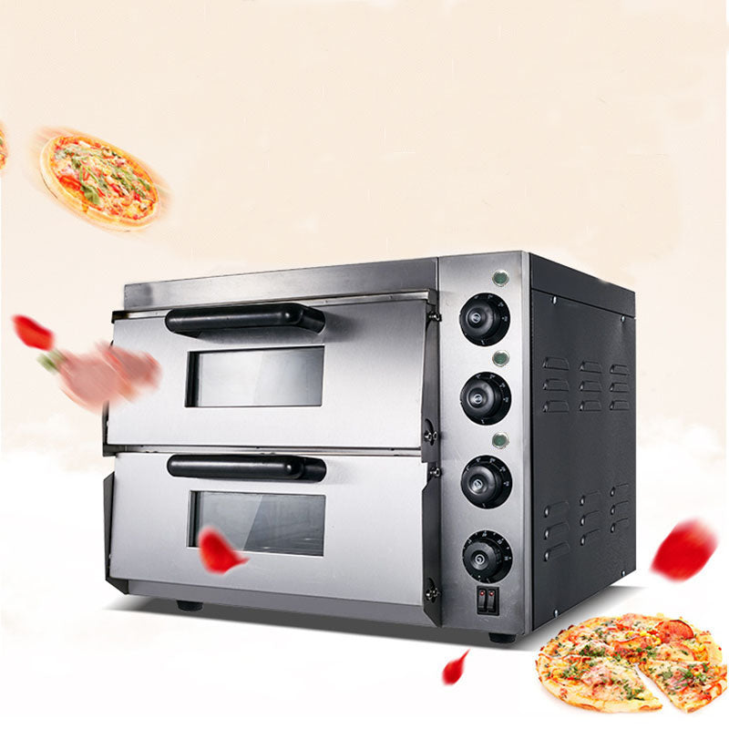 110V Commercial Double-decker Pizza Electric Oven