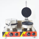 Machine de boulanger en fer à double gaufrier rond (110V, 1KW)