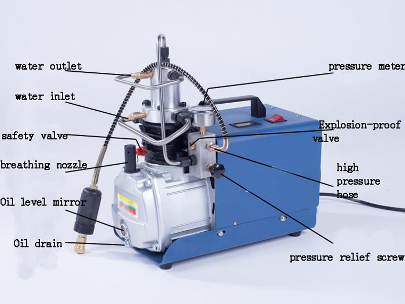 110V High Pressure Electric Air Pump 30Mpa