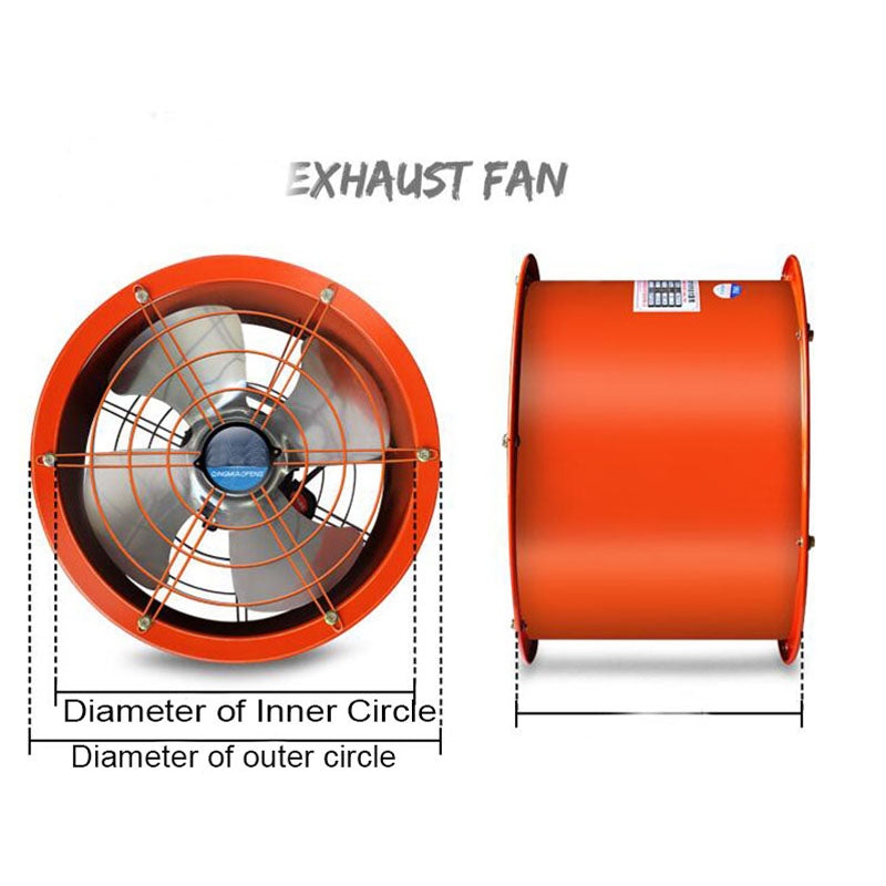 220V 14''Cylinder Pipe Fan