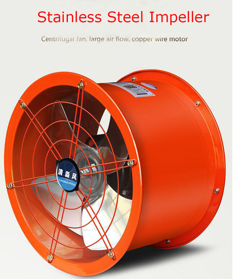 Ventilateur de tuyau cylindrique 220V 250W 14'' 