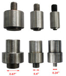 Kit de machine à œillets manuel en métal Presse à œillets Kit d'alimentation à 3 matrices 