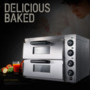 110V Commercial Double-decker Pizza Electric Oven