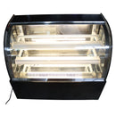 35in Comptoir Commercial Réfrigéré Gâteau Showcase 220v Diamond Glass Cabin 