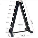 6 Tier A-Frame Dumbbell Rack