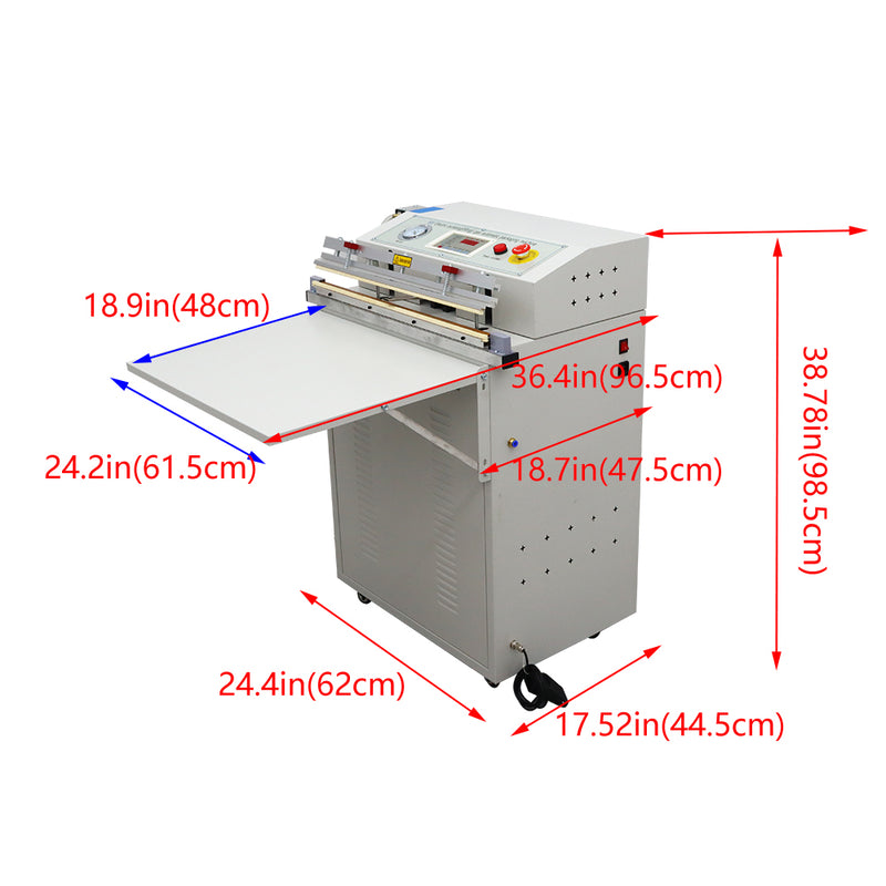 À l'extérieur de la machine de scellage sous vide industrielle de scellage sous vide de pompage sous vide industriel 