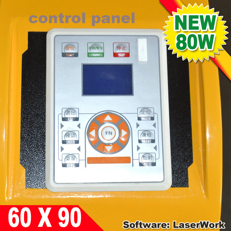 80W 6090 CO2 Laser Gravure Machine De Découpe Graveur 