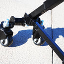 Chariot pliant d'escalade d'escalier en acier au carbone chariot à bagages pliable portable avec 6 roues 2 roulettes 2 roues de secours 4 cintres 53 pouces de long 