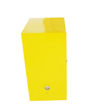 Armoire de sécurité pour armoire de stockage de liquides inflammables de 12 gallons avec étiquette d'avertissement en acier