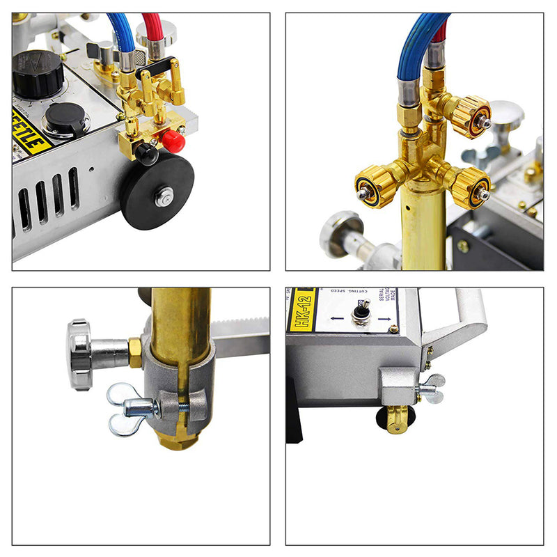 HK-12 Machine de découpe de gaz portable à brûleur de torche à piste automatique 110V 