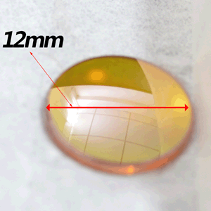 Lentille de mise au point de 12 mm pour graveur de machine de gravure laser CO2 