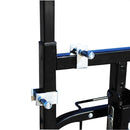 Chariot pliant d'escalade d'escalier en acier au carbone chariot à bagages pliable portable avec 6 roues 2 roulettes 2 roues de secours 4 cintres 53 pouces de long 