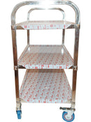 3-Shelf Stainless Steel Utility Cart