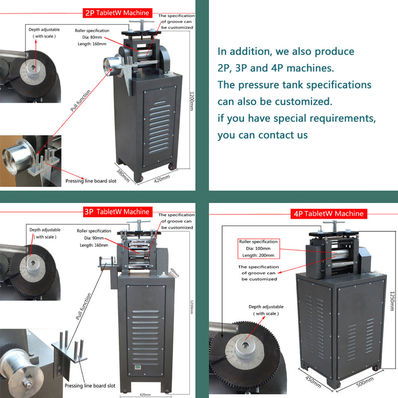 750 W/1 P électrique laminoir bijoux combinaison laminoir pour or argent bijoux presse Machine à comprimés 110 V 