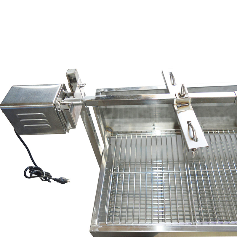 35 "gril à charbon de bois automatique en acier inoxydable barbecue en plein air barbecue rôtisserie barbecue outil 110 V