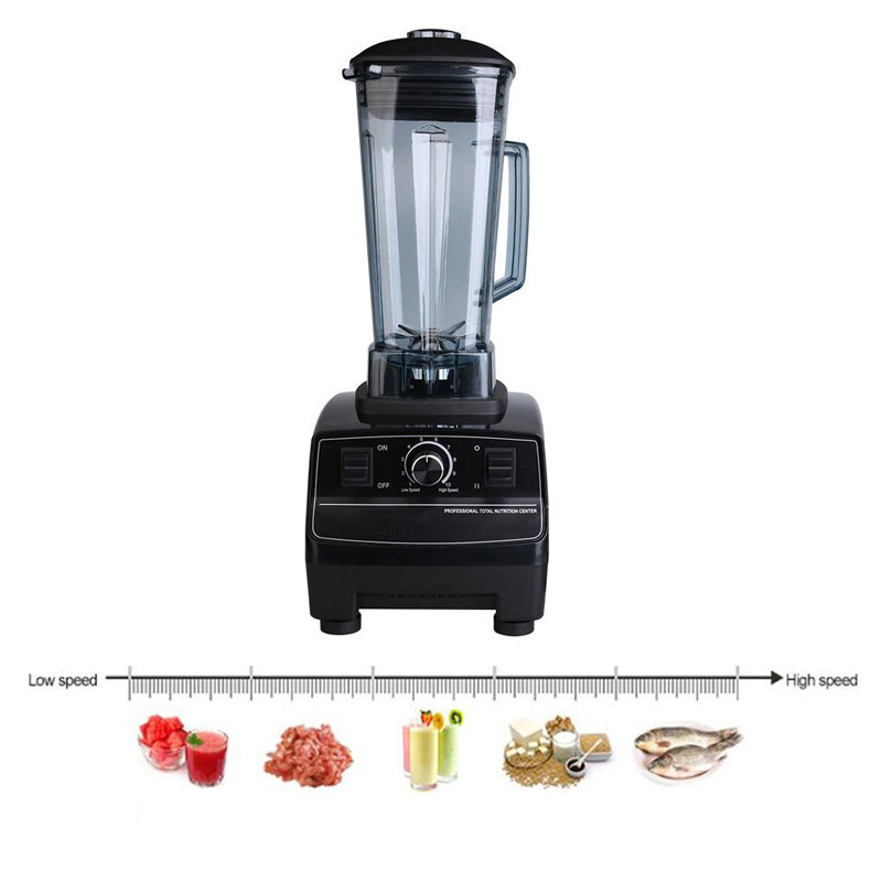 Mélangeur de smoothie aux fruits commerciaux Robot culinaire Mélange de nourriture Milkshake Remuer Mélangeur de jus de glace pilée Broyeur à glace 110V 2200W 