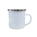 12 oz. Fine Enamel Cup w/Silver Lip 1 Pc