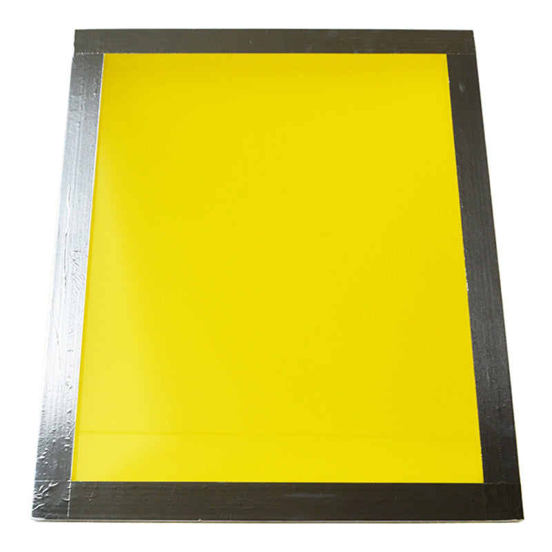 6pcs 12 "* 16" cadre de sérigraphie en aluminium avec 230 (100T) cadre de sérigraphie en tissu de maille jaune 