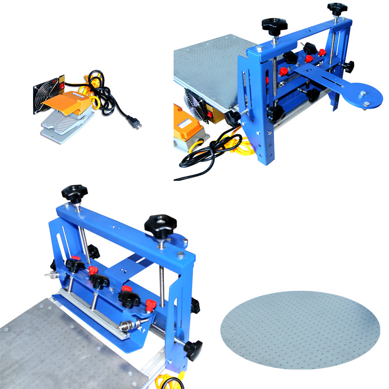 3 Directions Micro-adjustable Vacuum Screen Printer