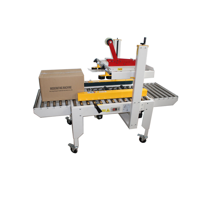 Scellant automatique de caisse d'emballage de machine de cachetage de bande de carton Double ceinture Carton Box Case Sealer 