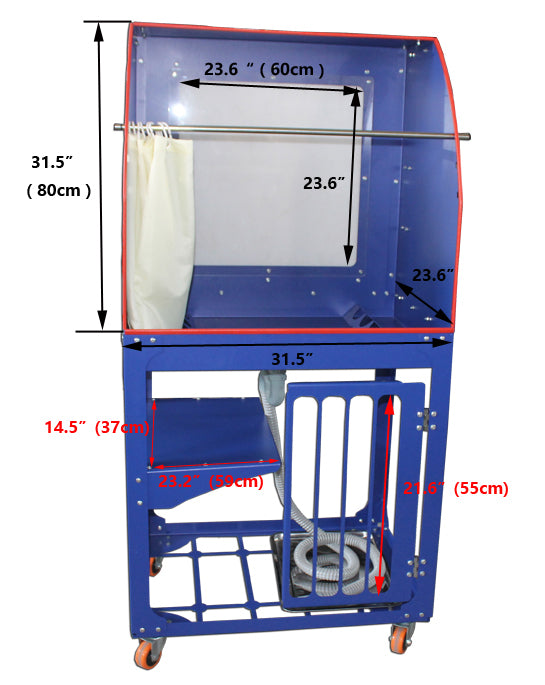 Cabine de lavage verticale d'écran en soie de contre-jour du réservoir 110V de lavage d'impression d'écran 