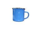 12 oz. Fine Enamel Cup w/Silver Lip (Light Blue) 1 Pc