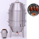 Rôtissoire pour barbecue au four à canard rôti au charbon de bois 