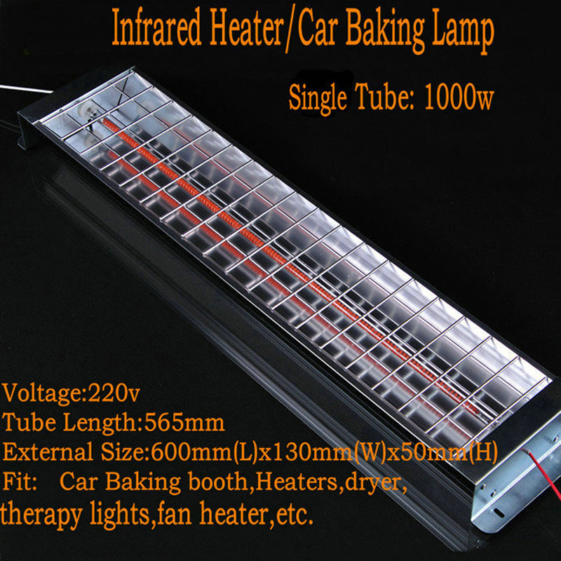 Cabine de pulvérisation/cuisson Infrared Carbon Fiber Paint Curing Heating Lamp Heater 220V 