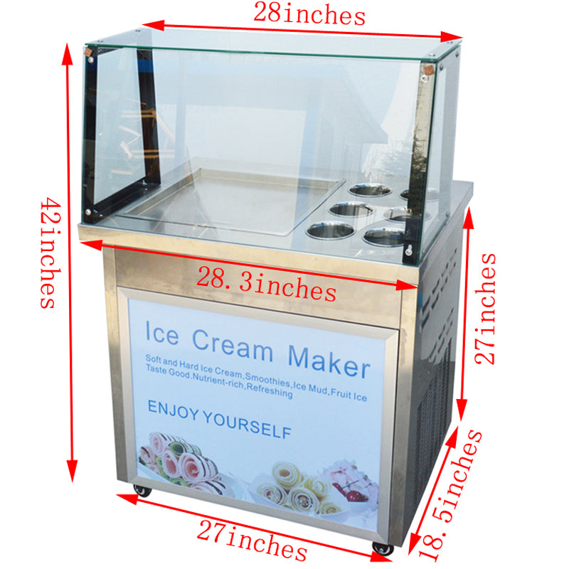 110V Ice Cream Maker Fried Ice Cream Machine