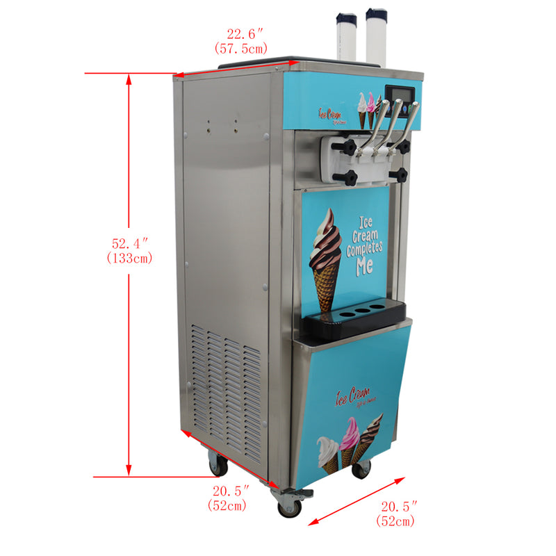 110V 3 Head Ice Cream Machine