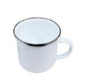 12 oz. Fine Enamel Cup w/Silver Lip 1 Pc