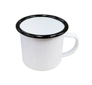 12 oz. Fine Enamel Cup w/Black Lip 1Pc