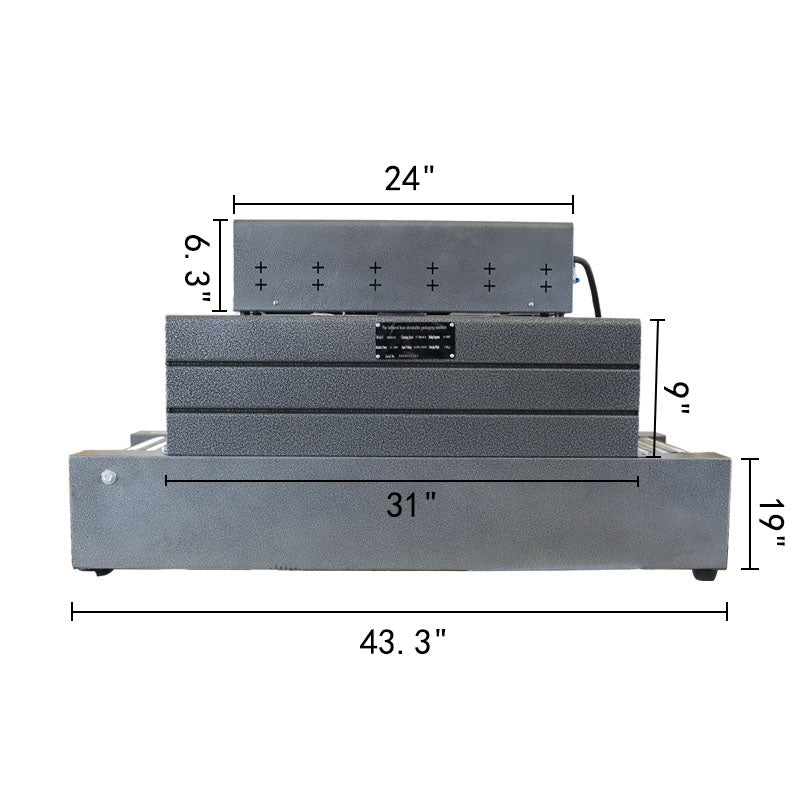 Machines d'emballage thermorétractable Machine de conditionnement thermorétractable Machine de conditionnement de tunnel 220V 4500W 