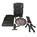 Chaise de salon de table de spa de lit facial de pression d'air noire de rotation de 360 ​​degrés 