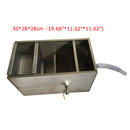 Intercepteur de piège à graisse en acier inoxydable pour les eaux usées de cuisine de restaurant 