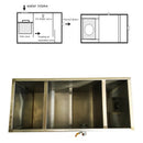 Intercepteur de piège à graisse en acier inoxydable pour les eaux usées de cuisine de restaurant 