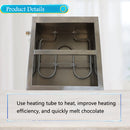 Chocolat Melting Pot Machine 4 Pan Électrique Commercial En Acier Inoxydable Fondeur De Chocolat Commande Numérique Réchauffeur De Chocolat 1000W 